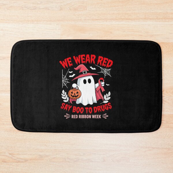 Item preview, We Wear Red Say Boo to Drugs Ghost Halloween Costume designed and sold by imsamaharem.
