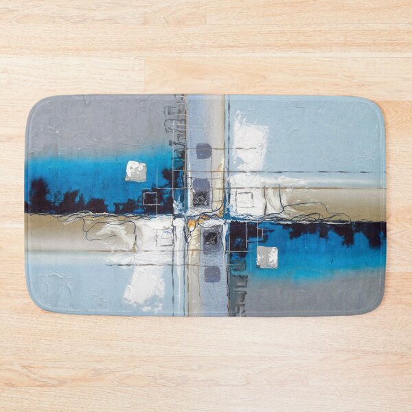 Item preview, Modern Abstract Blue Gray Geometric Design designed and sold by Ed & Harmony.