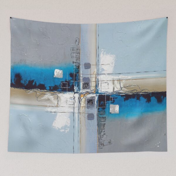 Item preview, Modern Abstract Blue Gray Geometric Design designed and sold by Ed & Harmony.