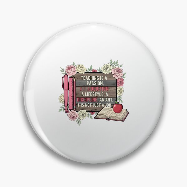 Item preview, Teaching Is A Passion: Floral School Supplies Art designed and sold by Jook1951.