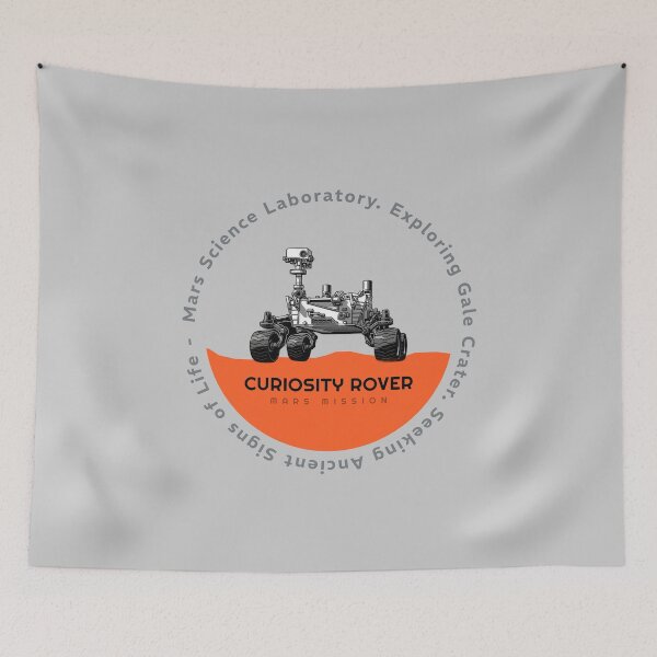 Item preview, Curiosity Rover Mars Science Laboratory Gale Crater Mission Emblem designed and sold by KiwiRider.