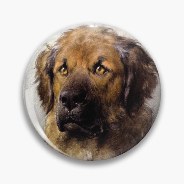 Item preview, Head of a Leonberger (c.1880–c.1892) drawing by Otto Eerelman. designed and sold by AngyDesigns49.