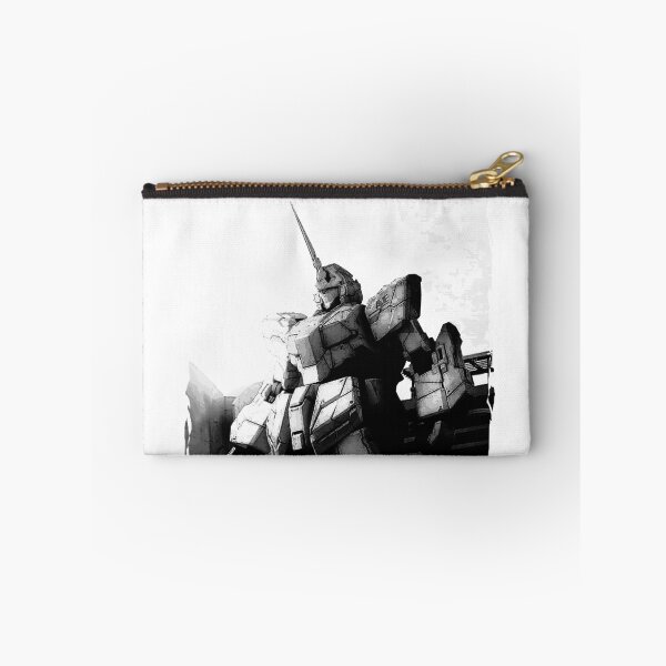 Item preview, unicorn Gundam art Digital Artwork black white designed and sold by sabartgunpla.