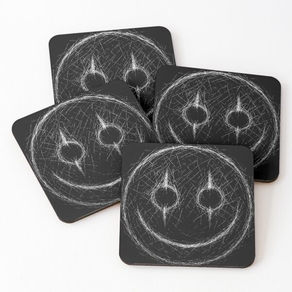 Item preview, Goth Smiley Face – Dark Creepy Emoji Horror Art designed and sold by Mortisigil.