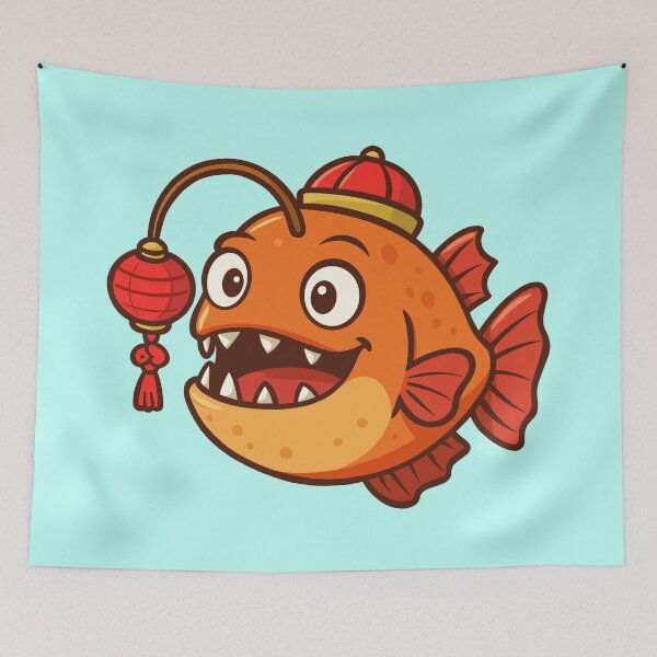 Item preview, Lunar New Year Angler Fish designed and sold by Ghost on Toast.