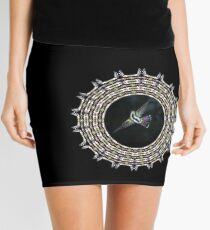 Birdwaching hummy mandala Mini Skirt