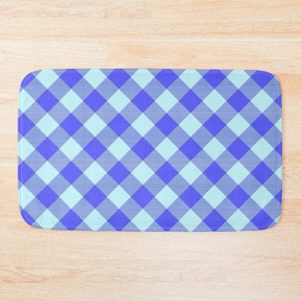 Item preview, Blue Striped Gingham Plaid - Abstract Geometric Shape Pattern - Birthday Gift Ideas designed and sold by RoyalStarsPatts.