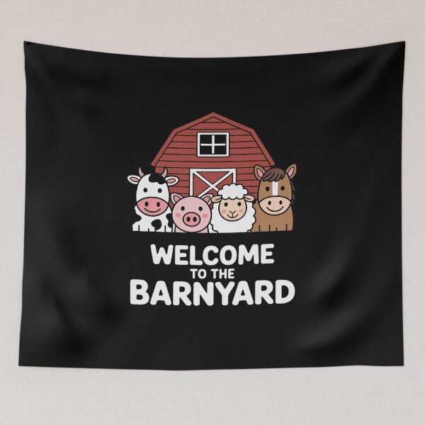 Item preview, Welcome to The Barnyard Cow Pig Sheep On The Farm Barnyard designed and sold by imsamaharem.