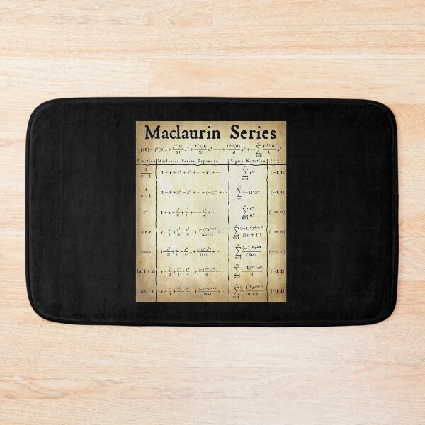 Item preview, Nerdy Vintage Maclaurin Series Calculus Math Teacher Black Text Parchment designed and sold by MathWare MathClips.