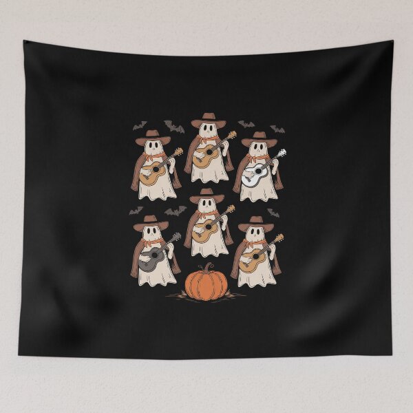 Item preview, Western Cowboy Ghost Halloween Pumpkin Howdy Spooky Season designed and sold by imsamaharem.