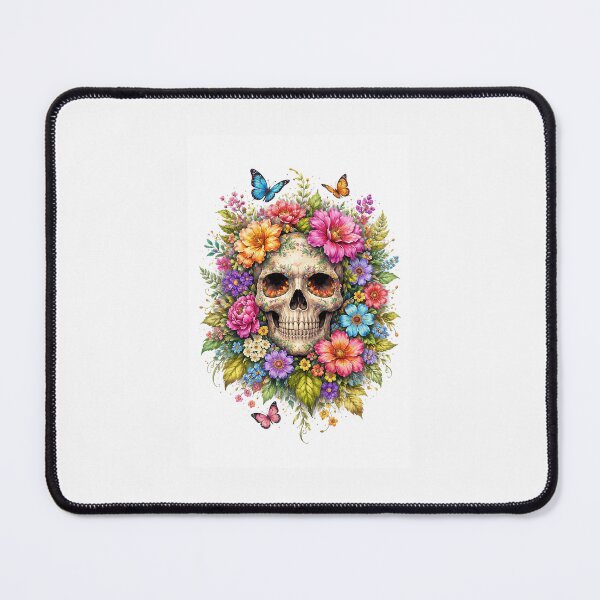 Item preview, Flower Skull - Life and Death in Harmony designed and sold by Psycholl.