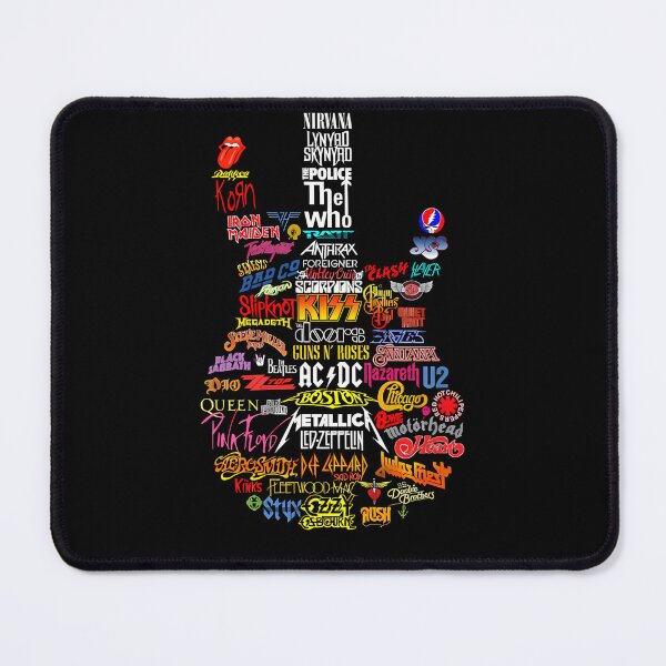 Item preview, Legends Of Rock Band Logo Guitar V2 designed and sold by SrivaniBelagal.