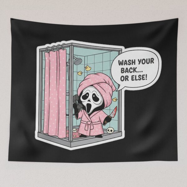 Item preview, Adorable Ghost in the Shower: Wash Your Back! designed and sold by KaiserBA.