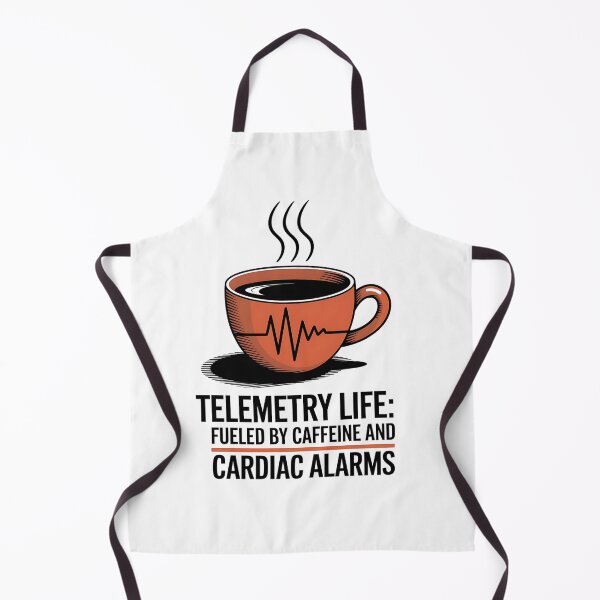 Item preview, Telemetry Life: Fueled by Caffeine and Cardiac Alarms – Funny Telemetry Nurse designed and sold by CuteDesignables.