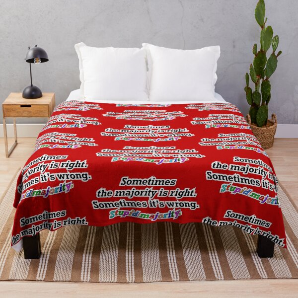 Item preview, Sometimes the majority is right sometimes not, red background designed and sold by mntimg.