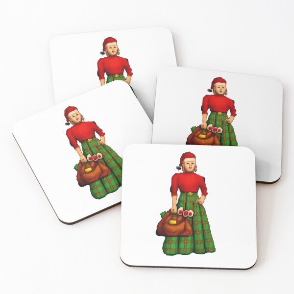 Item preview, Retro 8-Bit Christmas Mrs Claus Pixel Art Sticker | Holiday Fashion Pixel Character designed and sold by Gurjeetpixelart.