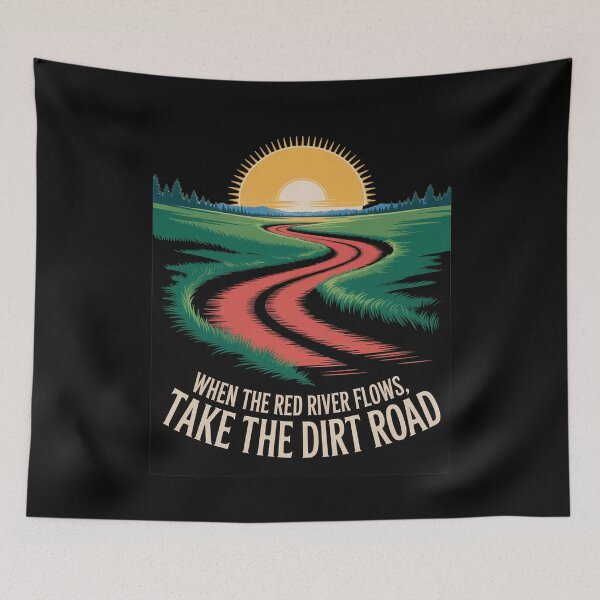 Item preview, When The red River Flows, take The Dirt Road Men Women designed and sold by countntenov.