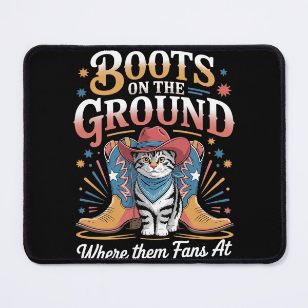 Item preview, Where Them Fans at Boots On The Ground Western Cat Cowgirl designed and sold by countntenov.
