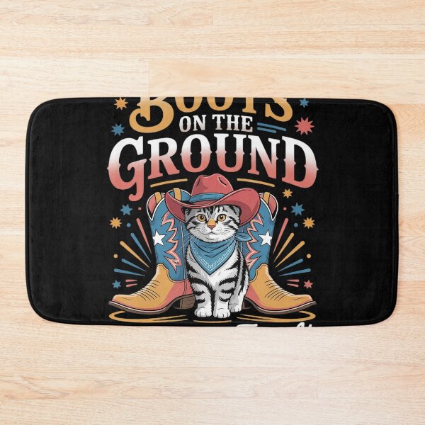 Item preview, Where Them Fans at Boots On The Ground Western Cat Cowgirl designed and sold by countntenov.