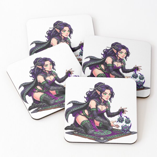 Item preview, Roll for Eldritch Blast: Elven Warlock Rolling Dice designed and sold by SkinnyFlatWhite.