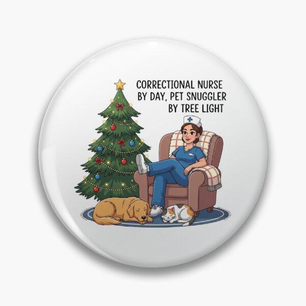 Item preview, Correctional Nurse by Day, Pet Snuggler by Tree Light – Christmas Nurse Pet designed and sold by CuteDesignables.