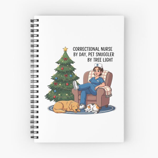 Item preview, Correctional Nurse by Day, Pet Snuggler by Tree Light – Christmas Nurse Pet designed and sold by CuteDesignables.