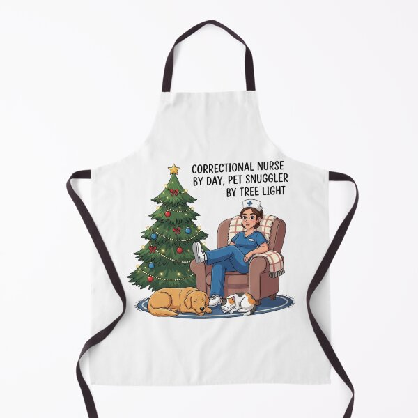 Item preview, Correctional Nurse by Day, Pet Snuggler by Tree Light – Christmas Nurse Pet designed and sold by CuteDesignables.