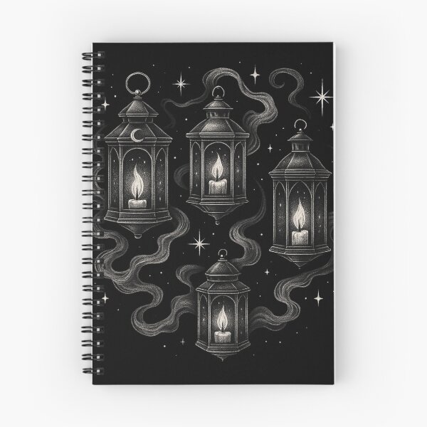 Item preview, Gothic Lantern Candle Art – Dark Academia Night Lantern Illustration designed and sold by Mouraludia.