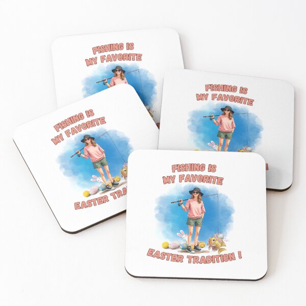 Item preview, Fishing is My Favorite Easter Tradition Sticker | Woman Angler Holiday Humor Gift | Funny Fishing Quote for Women designed and sold by Printiza_Land.