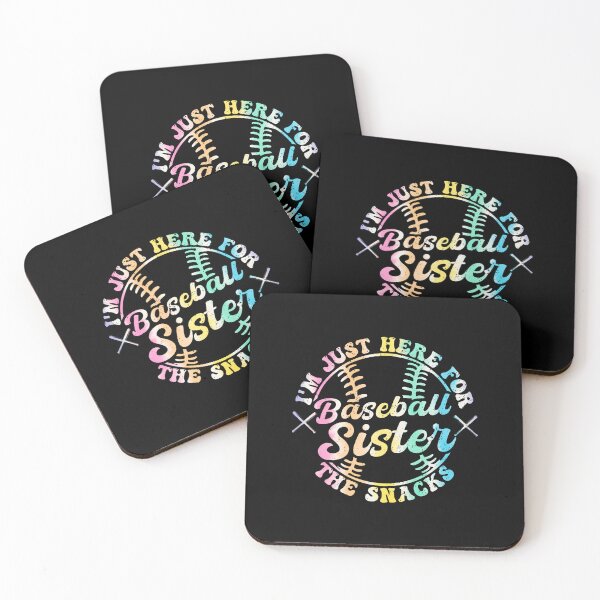 Item preview, Baseball Sister I'M Just Here For The Snacks Retro Tie Dye designed and sold by elihletoriong.