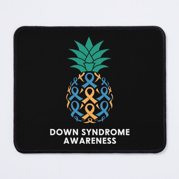 Item preview, Pineapple Down Syndrome Awareness Tribe 21 Gold Blue Ribbon designed and sold by DentistLegal.