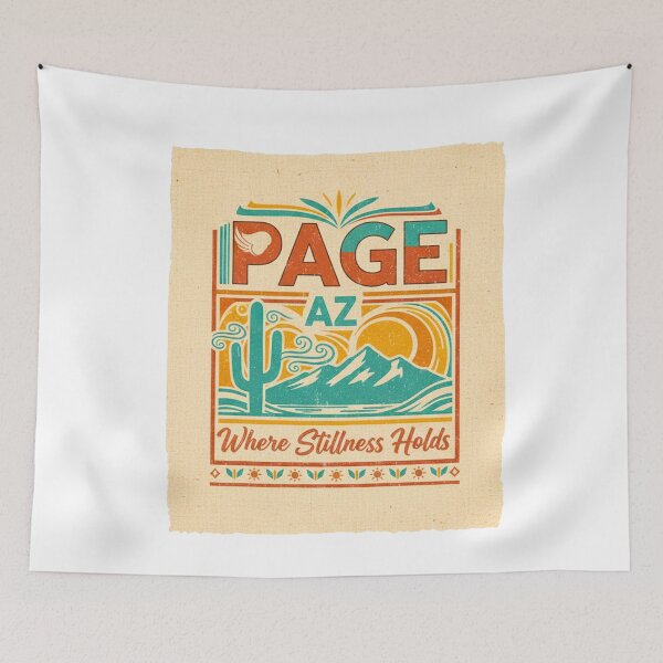 Item preview, Page AZ 'Where Stillness Holds' Southwest Desert Landscape Art | Serene Arizona Decor Print designed and sold by FitEnvy.