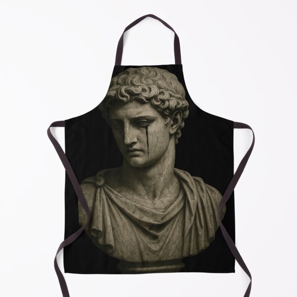 Item preview, Weeping Classical Statue Art – Gothic Dark Academia Sculpture Illustration designed and sold by Mouraludia.