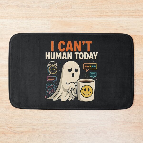 Item preview, I Can’t Human Today – Tired Funny Ghost Coffee Sarcastic Mood designed and sold by Taans-Creation.