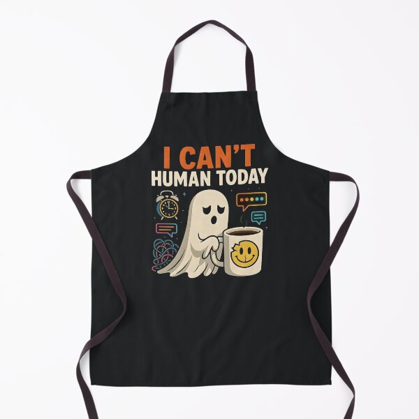 Item preview, I Can’t Human Today – Tired Funny Ghost Coffee Sarcastic Mood designed and sold by Taans-Creation.