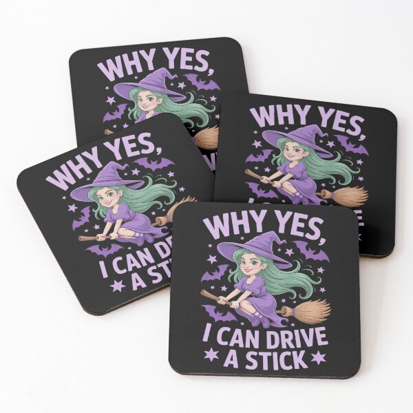 Item preview, Why Yes I Can Drive A Stick Halloween Witch Women designed and sold by Slwankol.