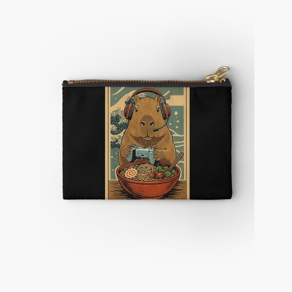 Item preview, Capybara Gamer Ramen Bowl Funny Foodie designed and sold by FemmeForge.