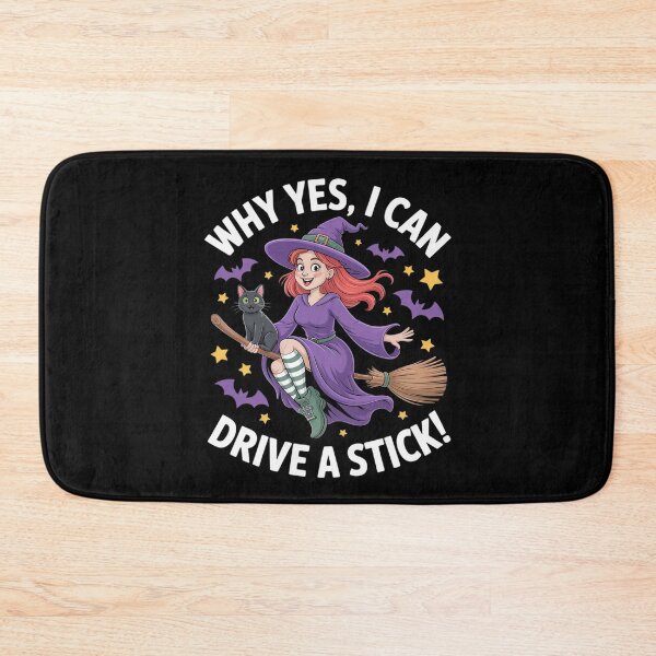 Item preview, Why Yes, I Can Drive A Stick Witch Humor Halloween Party designed and sold by Slwankol.