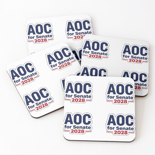 Item preview, AOC for Senate 2028 Political 4 Pack designed and sold by Owcomm.