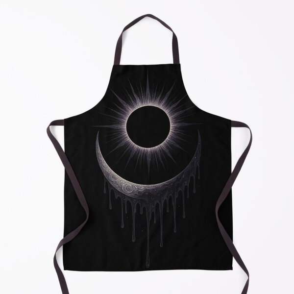 Item preview, Dark Eclipse Moon – Gothic Celestial Lunar Symbol Art designed and sold by Mouraludia.