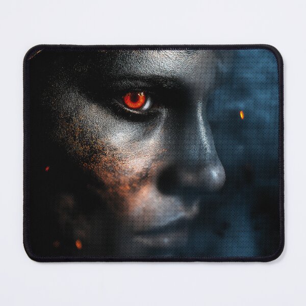 Item preview, Ember Gaze. Designed for black fabric designed and sold by SteadyRolling.