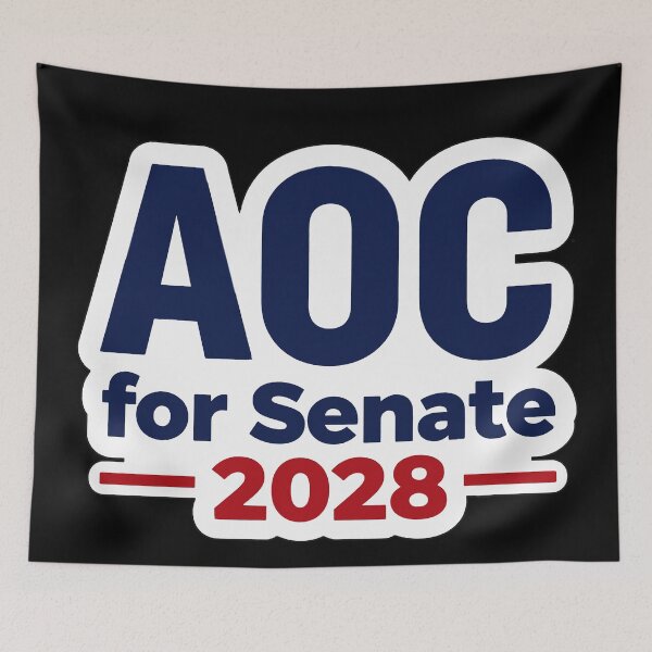Item preview, AOC for Senate 2028 Political designed and sold by Owcomm.
