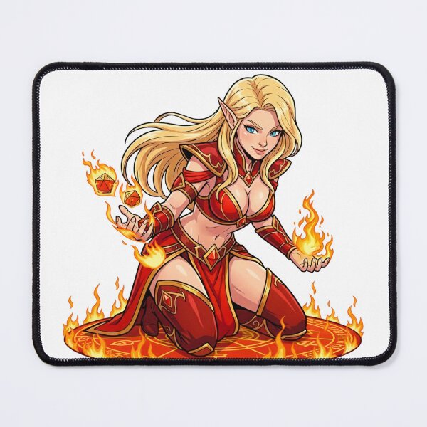 Item preview, Roll for Fireball: Elven Sorceress Rolling Dice designed and sold by SkinnyFlatWhite.