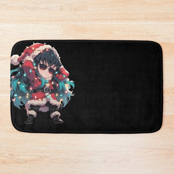 Item preview, Muichiro Tokito Christmas Demon Slayer Anime Santa Lights Chibi Calm Scene designed and sold by CarlosBender.