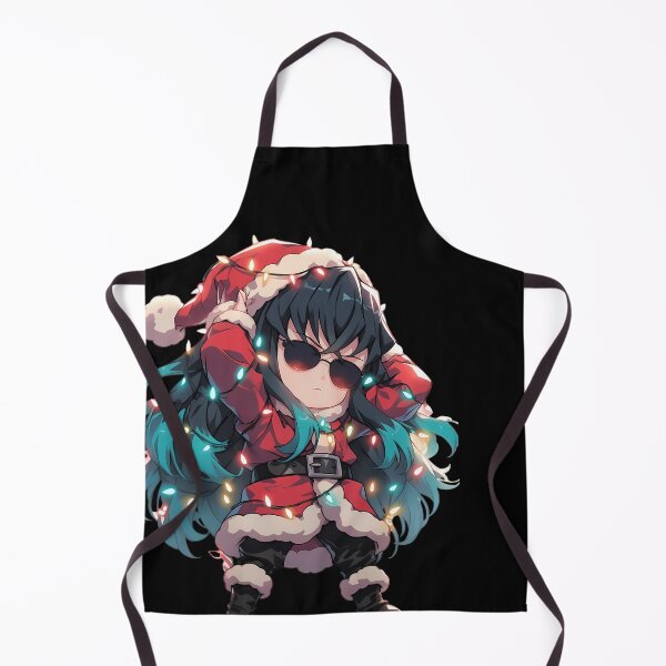 Item preview, Muichiro Tokito Christmas Demon Slayer Anime Santa Lights Chibi Calm Scene designed and sold by CarlosBender.