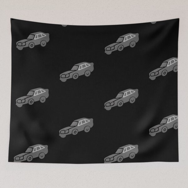 Item preview, A race car speeding through a sharp curve on a racetrack_30_Black Paint_side view designed and sold by Aariq.