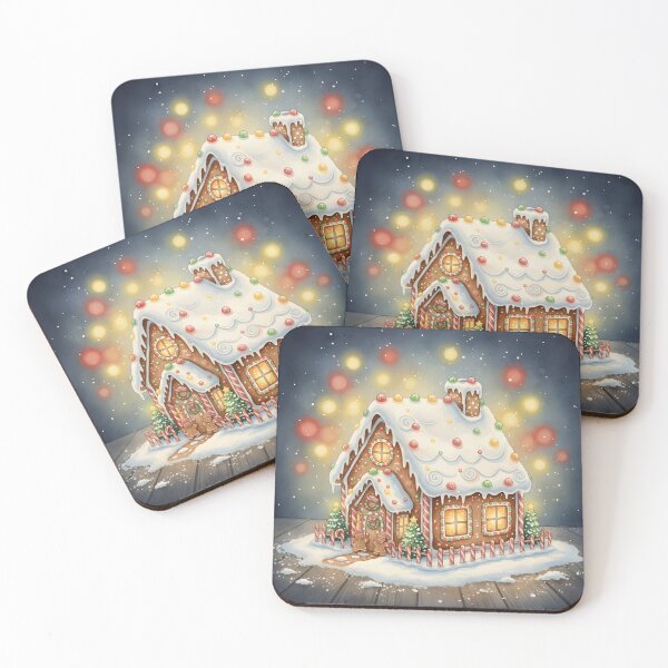 Item preview, Festive gingerbread house with colorful candy decorations designed and sold by homydesign.