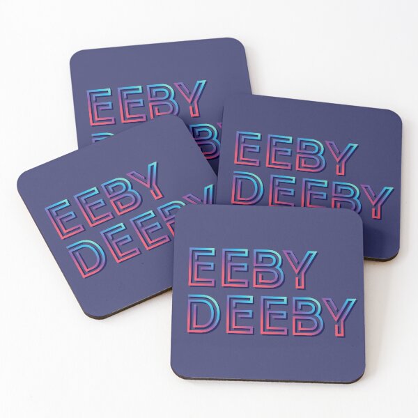 Item preview, EEBY DEEBY – Internet Slang Minimalist Typography designed and sold by CryptoAuntie.