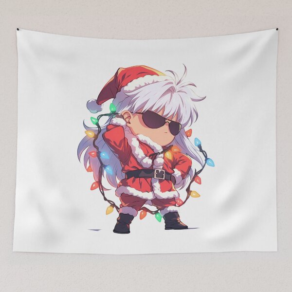 Item preview, Yukito Tsukishiro Yue Christmas Funny Cardcaptor Sakura Anime Santa Lights Chibi Grace designed and sold by CarlosBender.