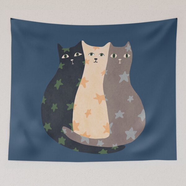 Item preview, We three, starry cats designed and sold by SaryandSaff.